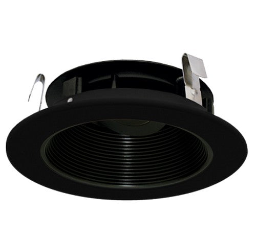 ELCO Lighting ELK4193BB Pex 4 Inch Round Adjustable Phenolic Baffle die-cast trims with twist-&-lock system Black Finish
