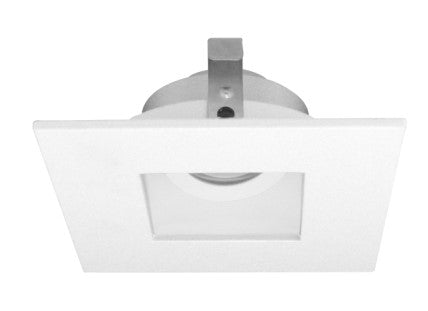 Elco Lighting ELK4227W LED Pex 4 Inch Square Adjustable Trim Pinhole For Koto All White Finish