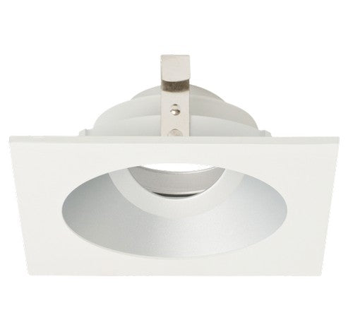 ELCO Lighting ELK4229H Pex 4 Inch Square Adjustable Gimbal die-cast trims with twist-&-lock system Haze with White Ring Finish