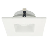 ELCO Lighting ELK4284W Pex 4 Inch Square Adjustable Baffle die-cast trims with twist-&-lock system White Finish