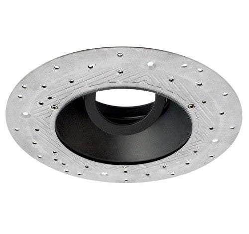 ELCO Lighting ELK430B Pex 4 Inch Trimless Smooth Reflector die-cast Trims with Twist-&-Lock system Black Finish