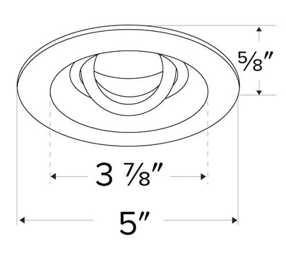 ELCO Lighting ELK4710BZ Unique 4 Inch Round Reflector for Koto Module Bronze Finish