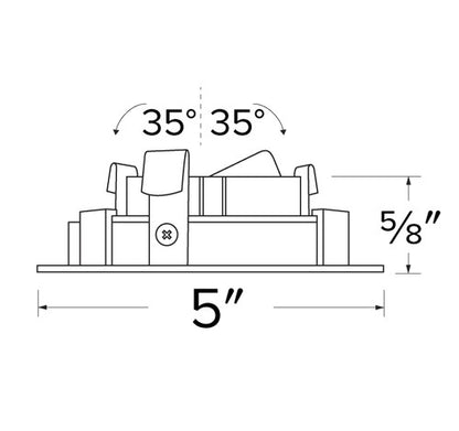 ELCO Lighting ELK4710W Unique 4 Inch Round Reflector for Koto Module White Finish