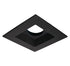 Square black die-cast aluminum reflector with Twist-&-Lock design for Koto Module, part of ELCO Lighting ELK4714B series.