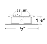 ELCO Lighting ELK4721HW Flexa 4 Inch Round Reflector for Koto Module Haze with White Ring Finish