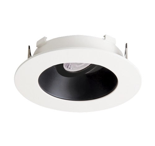 ELCO Lighting ELK4721BW Flexa 4 Inch Round Reflector for Koto Module Black Reflector with White Ring Finish