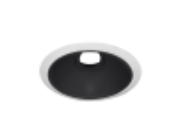 Elco Lighting ELK629BW Flexa™ 6 Inches Adjustable Round Reflector Trim for Koto™ Module, Black Reflector w/White Ring