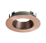 ELCO Lighting ELL4623CPCP 4" Diecast Round Baffle Flexa™ Trim All Copper