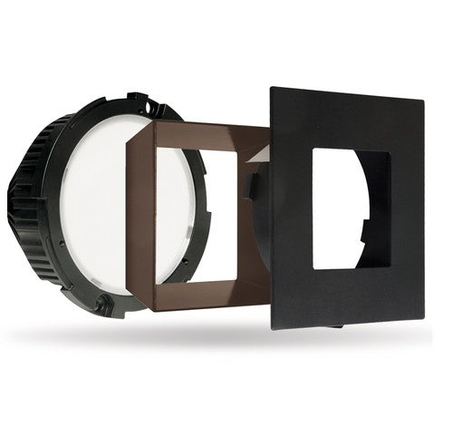 ELCO Lighting ELL4643BB 4" Diecast Square Baffle Flexa ™ Trim All Black