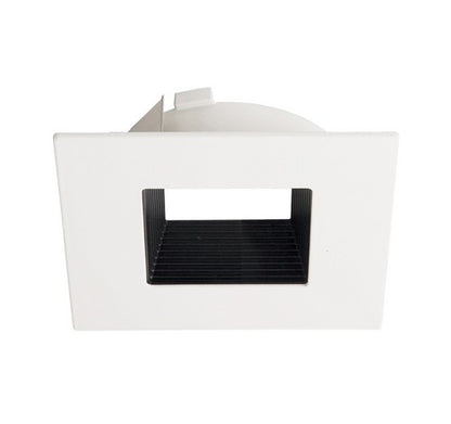 ELCO Lighting ELL4643BW 4" Diecast Square Baffle Flexa ™ Trim Black with White