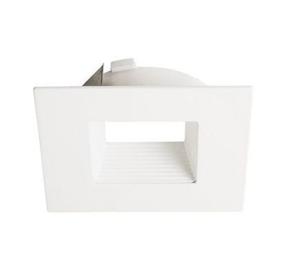 ELCO Lighting ELL4643WW 4" Diecast Square Baffle Flexa ™ Trim All White