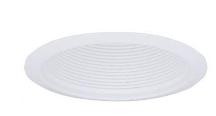 ELCO Lighting ELM303W 6 Inch One Piece Airtight Baffle Cone with Clips Trim All White Finish