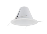 ELCO Lighting ELM305W 6 Inches Shallow Airtight Baffle with Torsion Springs Trim All White Finish