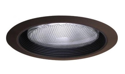 ELCO Lighting ELM40BBZ 6 Inch Metal Stepped Baffle Trim Black With Bronze Ring Finish