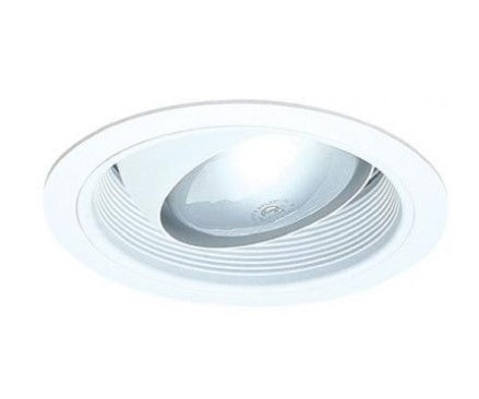 ELCO Lighting ELM48W 6 Inches Regressed Eyeball with Baffle Trim All White Finish