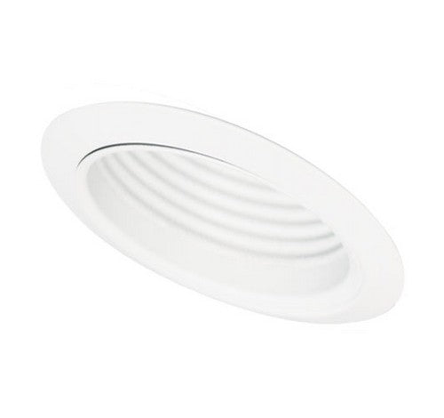 ELCO Lighting ELM531KB 5" Sloped Adjustable Baffle with Socket Bracket Trim Black with White Ring