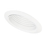 ELCO Lighting ELM531KW 5" Sloped Adjustable Baffle with Socket Bracket Trim All White