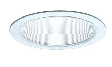 ELCO Lighting ELP30W 6 Inch Phenolic Step Baffle Trim White Finish
