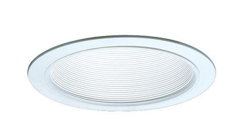 ELCO Lighting ELP40W 6 Inch Phenolic Step Baffle Trim All White Finish