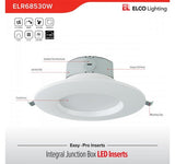 ELCO Lighting ELR68530W 23W 6″ Integral Junction Box LED Inserts 3000K, 1400lm