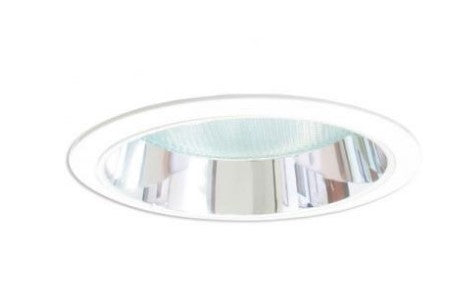 ELCO Lighting ELS426G 6 Inches Reflector with Regressed Prismatic Glass Lens Trim Gold with White Ring Finish