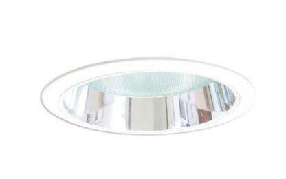 ELCO Lighting ELS426G 6 Inches Reflector with Regressed Prismatic Glass Lens Trim Gold with White Ring Finish