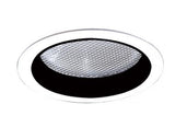 ELCO Lighting ELS42B 6 Inches Reflector with Regressed Albalite Lens Trim Black with White Ring Finish
