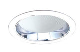 ELCO Lighting ELS42C 6 Inches Reflector with Regressed Albalite Lens Trim Clear with White Ring Finish