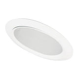 ELCO Lighting ELS531KC 5" Sloped Adjustable Reflector with Socket Bracket Trim Clear with White Ring