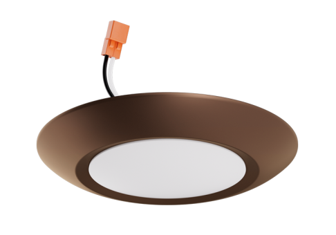 ELCO Lighting ELSF11CT5B LED Fixture 15W 900lm 5CCT 120V Black Triac Dimmable