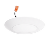 Elco Lighting ELSF11CT5W 6" Alva LED Ceiling Mount Disk Light with 5-Color Temperature Switch, Lumens 900 lm, Color Temperature 2700K-5000K, All White