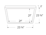 Elco Lighting ELSP2424CT3W 24"x24" Sky Panel™ with 3-CCT Switch, Lumens 4000 lm, Color Temperature 3000K, 4000K, 5000K, All White