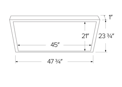 Elco Lighting ELSP2448CT3W 24"x48" Sky Panel™ with 3-CCT Switch, Lumens 4000 lm, Color Temperature 3000K, 4000K, 5000K, All White