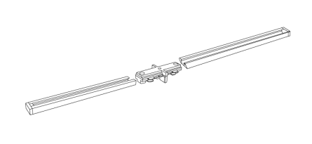 Elco Lighting EP12XN 12' Modern Track Kit, All Nickel