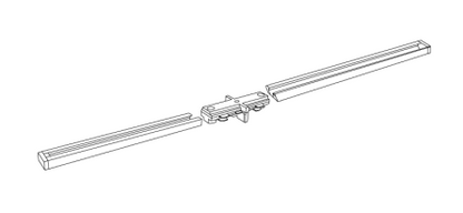 Elco Lighting EP12XN 12' Modern Track Kit, All Nickel