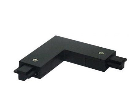 ELCO Lighting EP2004B Mini-Track "L" Connector Track Accessory All Black Finish