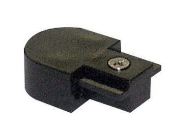 ELCO Lighting EP2012B Mini-Track End Cap Track Accessory All Black Finish