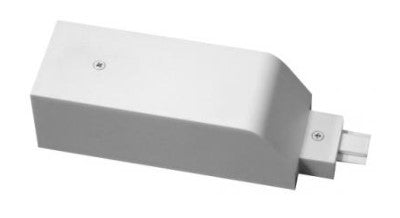 Elco Lighting EP2025W Mini-Track Live End Track Accessory, All White Finish