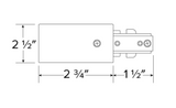 Elco Lighting EP801W Live End Connector Track Accessory, All White