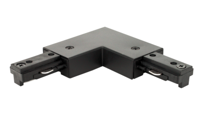 Elco Lighting EP804B "L" Connector Track Accessory, All Black