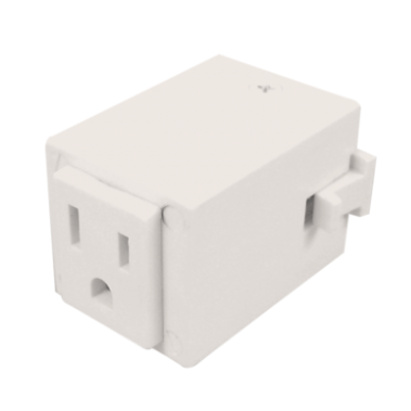 Elco Lighting EP814W Outlet Adapter Track Accessory, All White