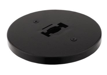 Elco Lighting EP819B Round Monopoint Canopy Track Accessory, All Black Finish