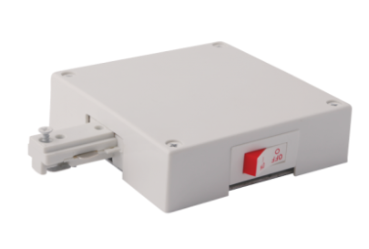 Elco Lighting EP840W-4A Live-End Feed Connector with Current Limiter, All White