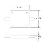 Elco Lighting EP841B-2A In-Line Feed Connector with Current Limiter, All Black