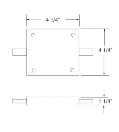 Elco Lighting EP841W-3A In-Line Feed Connector with 3 Amp Current Limiter, All White