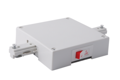 Elco Lighting EP841W-3A In-Line Feed Connector with 3 Amp Current Limiter, All White
