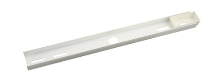 Elco Lighting EP844B Straight Channel Track Accessory, All Black Finish
