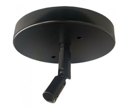 Elco Lighting EP905B Sloped Ceiling Pendant Adapter Track Accessory, All Black Finish