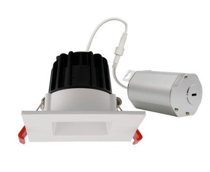 ELCO Lighting ERT213CT5W LED 8W, 2 Inch Square Reflector Color Temperature 2700K-5000K, White Finish