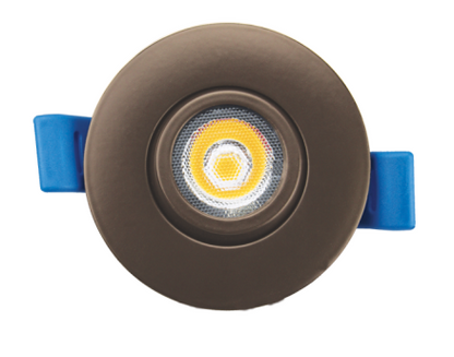 Elco Lighting ERT218CT5BZ 2" Ultra Slim LED Gimbal Lights, Lumens 350 lm, Color Temperature 2700K-5000K, All Bronze